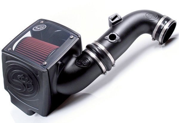 Cold Air Intake For 07-08 GMC Yukon Oiled Cotton Cleanable Red S&B